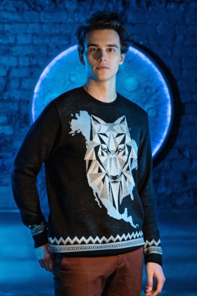 Джемпер Totem Wolf, черный 