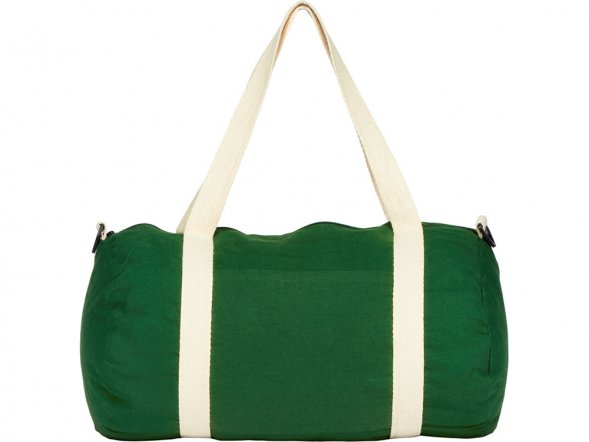 Хлопковая сумка Barrel Duffel, зеленый/бежевый 