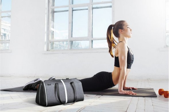 Спортивная сумка FlexPack Gym, темно-серая 