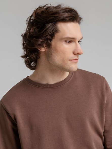 Свитшот унисекс BNC Inspire (Organic), коричневый (мокко) 