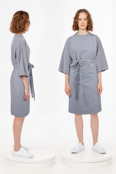 Фартук E1, серый 