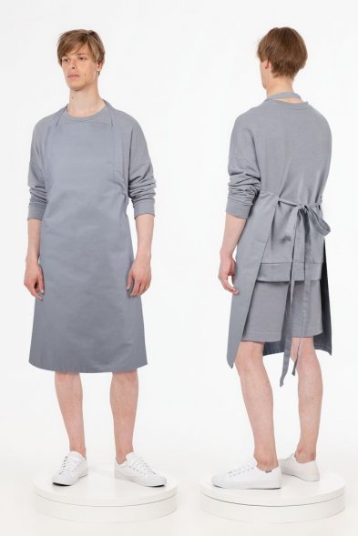 Фартук E1, серый 