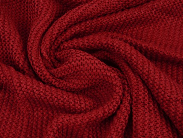 Плед акриловый Chain, бордовый 