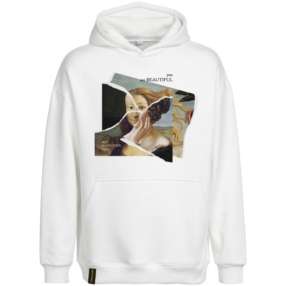 Худи You Are Beautiful, молочно-белое 