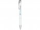 Кнопочная шариковая ручка Moneta из анодированного алюминия, черные чернила, белый 