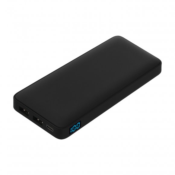 Внешний аккумулятор с подсветкой Ancor Plus 10000 mAh, черный 