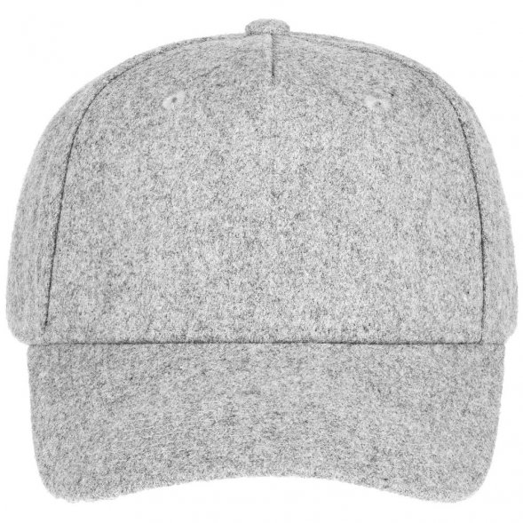 Бейсболка Woolridge, серый меланж 