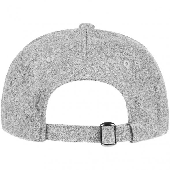 Бейсболка Woolridge, серый меланж 