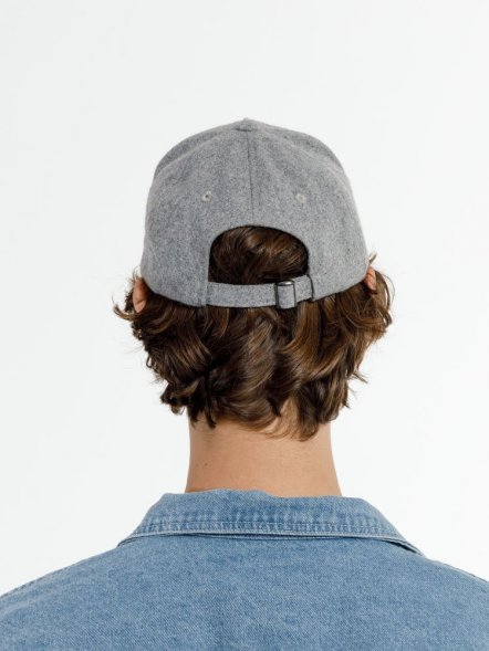 Бейсболка Woolridge, серый меланж 