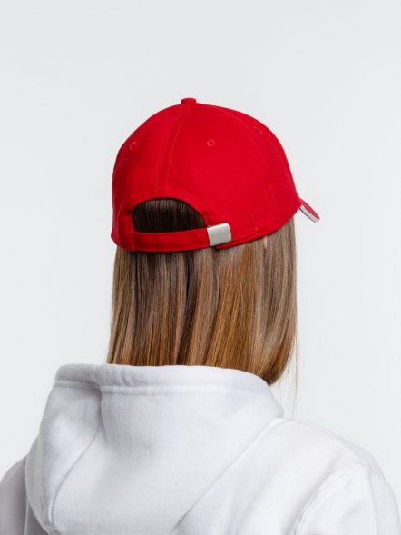 Бейсболка Spiker, красная с белым 