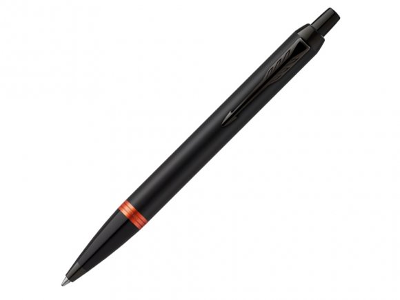 Шариковая ручка Parker IM Vibrant Rings Flame Orange, стержень: M blue, в подарочной упаковке. 