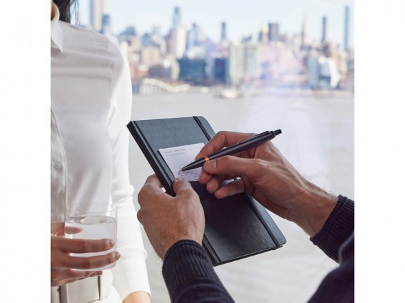 Шариковая ручка Parker IM Vibrant Rings Flame Orange, стержень: M blue, в подарочной упаковке. 