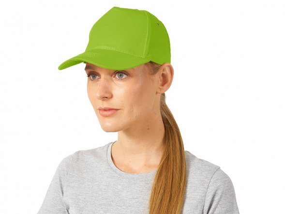 Бейсболка New York 5-ти панельная, зеленое яблоко 