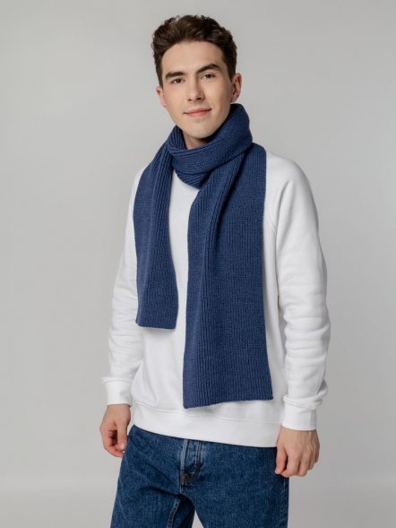 Шарф Tommi, синий меланж 