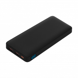 Внешний аккумулятор с подсветкой Ancor PD Plus 10000 mAh, черный