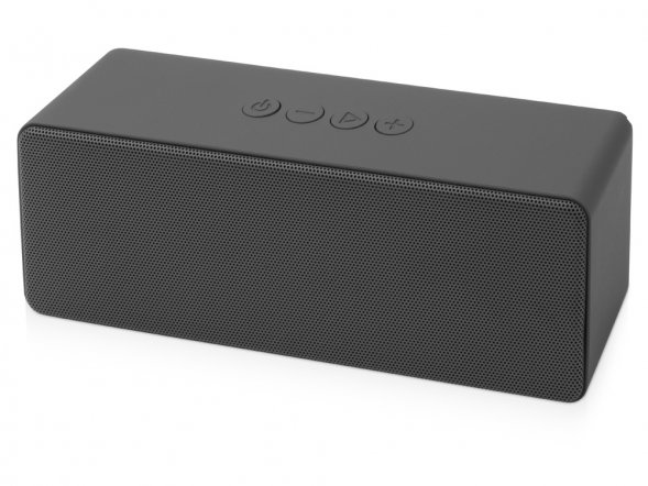 Портативная колонка Bar со стереодинамиками soft touch, серый 