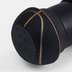 Складная бутылка для воды Basketball Flex, черная