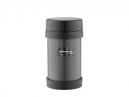 Термос из нерж. стали для еды тм ThermoCafe HAMJNL-500FJ Hammertone Coating, 0.5L, серый