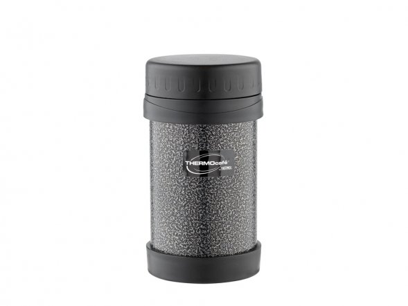 Термос из нерж. стали для еды тм ThermoCafe HAMJNL-500FJ Hammertone Coating, 0.5L, серый 