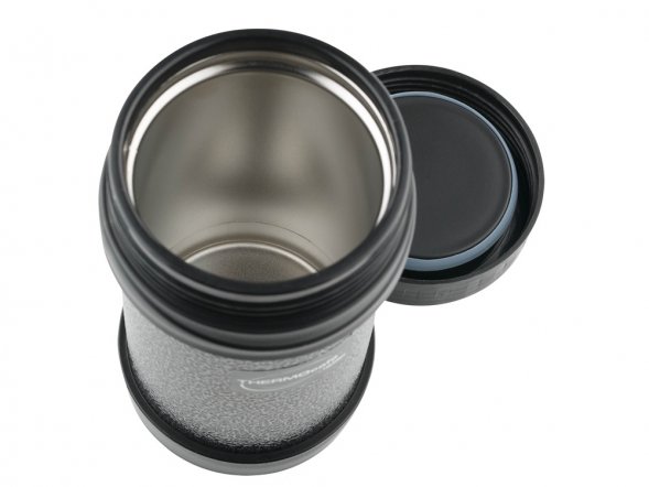 Термос из нерж. стали для еды тм ThermoCafe HAMJNL-500FJ Hammertone Coating, 0.5L, серый 