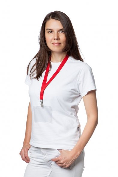 Лента для бейджа Neckband, синяя 