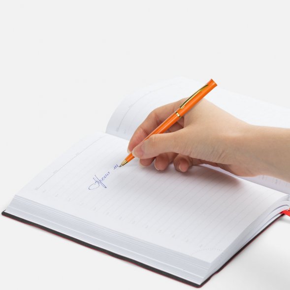 Ручка шариковая Euro Gold, оранжевая 