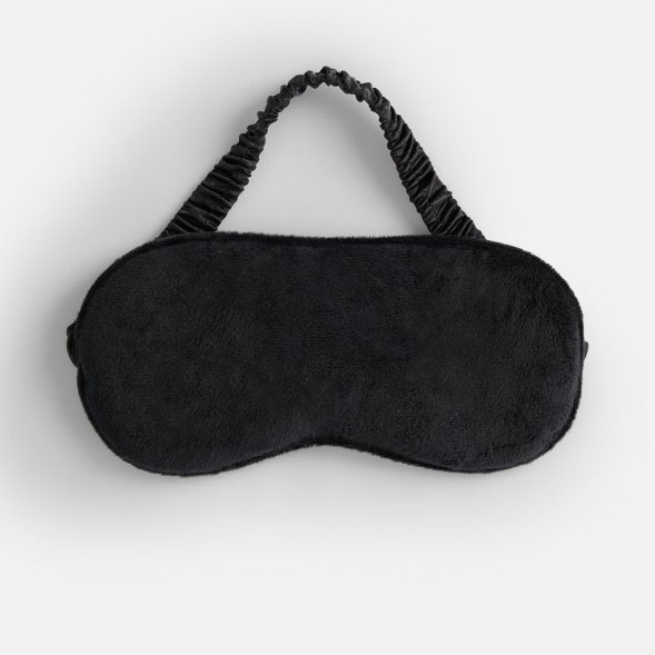 Двухстороняя маска для сна Veluto, черная 