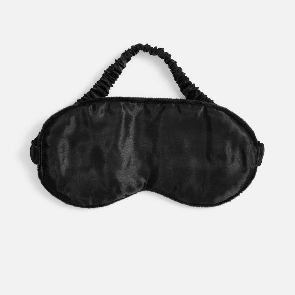 Двухстороняя маска для сна Veluto, черная 