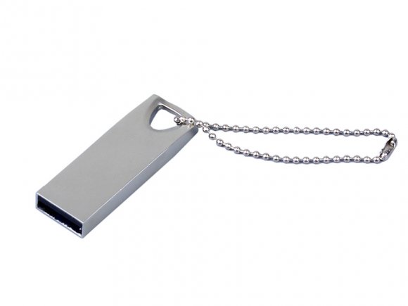 USB 2.0-флешка на 16 Гб с мини чипом, компактный дизайн, стильное отверстие для цепочки 