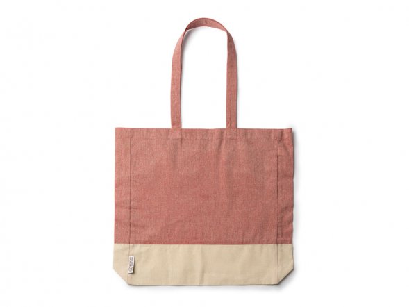 Сумка INCA из переработанного хлопка, натуральный/красный 