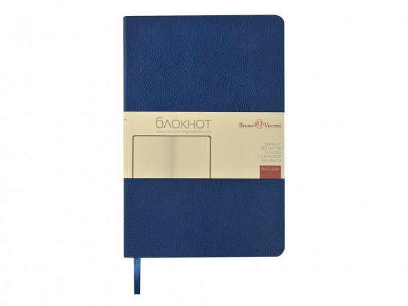 Блокнот А5 Megapolis Flex Loft, синий 