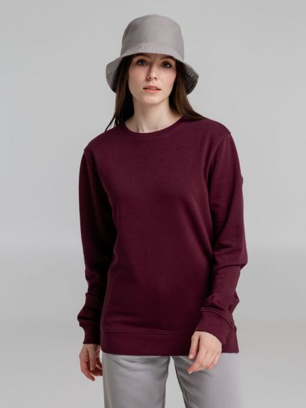 Свитшот унисекс BNC Inspire (Organic), бордовый 