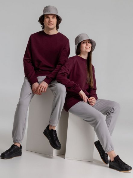 Свитшот унисекс BNC Inspire (Organic), бордовый 