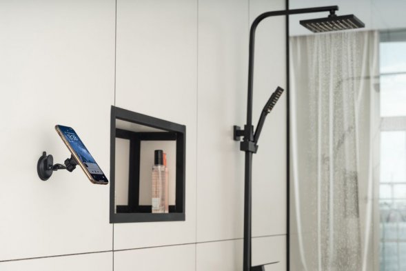 Магнитный держатель для смартфонов Winch, черный 