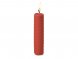 Свеча из вощины 3 х 12,5 см с деревянным ярлыком, красный 