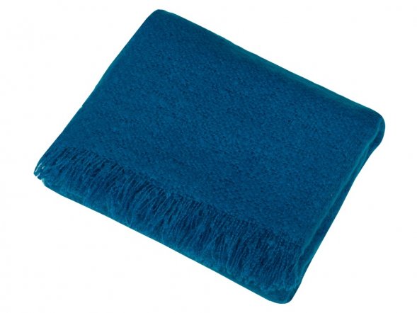 Плед акриловый Mohair, синий 