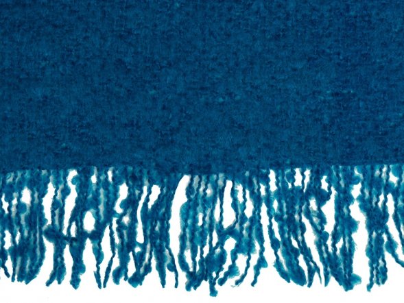 Плед акриловый Mohair, синий 