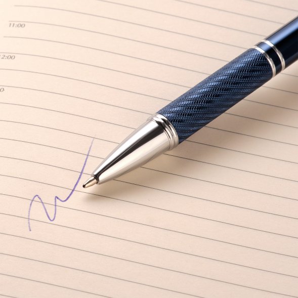 Шариковая ручка Crocus, синяя 