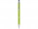 Кнопочная шариковая ручка Moneta из анодированного алюминия, черные чернила, лайм 