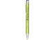 Кнопочная шариковая ручка Moneta из анодированного алюминия, черные чернила, лайм 