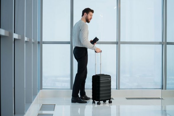 Чемодан Fattore S, ver.2, черный 