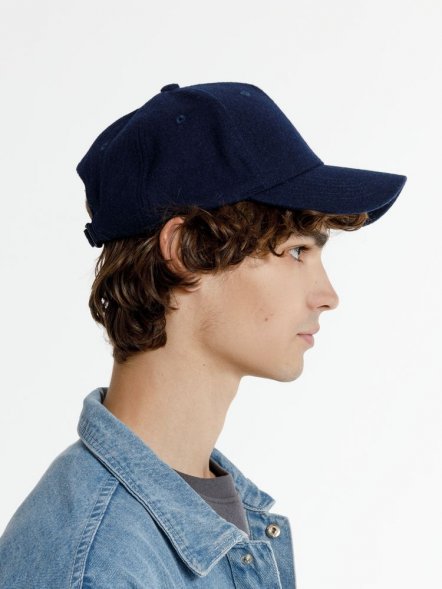 Бейсболка Woolridge, темно-синяя 