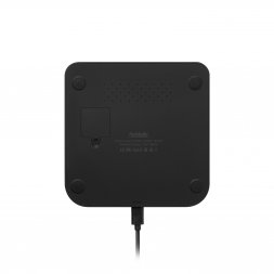 Зарядная станция с часами 15W Rigel, черная