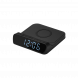Зарядная станция с часами 15W Rigel, черная 