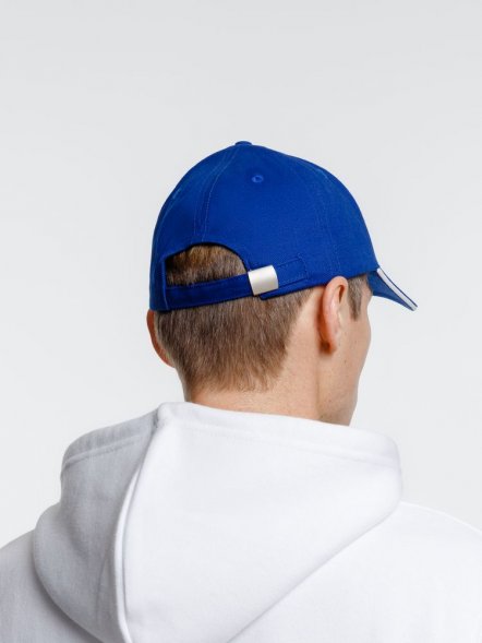 Бейсболка Spiker, ярко-синяя с белым 