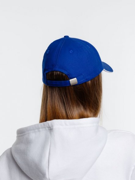 Бейсболка Spiker, ярко-синяя с белым 