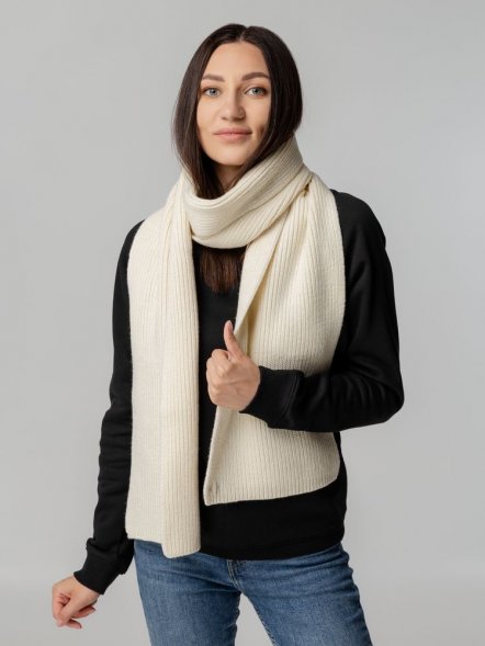 Шарф Tommi, молочно-белый (ванильный) 