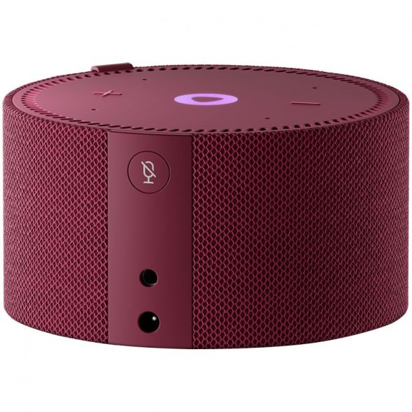 Умная колонка «Новая Яндекс Станция Мини» с часами, красная 