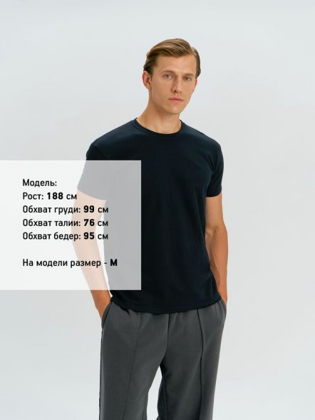 Футболка унисекс Regent 150, черная 