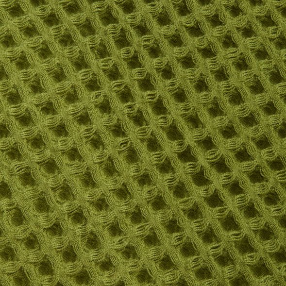 Плед вафельный Elenglect, зеленый 